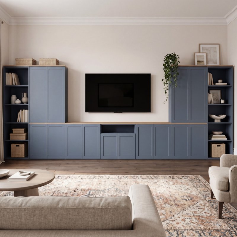 Broadway Modular 520cm TV Media Wall Unit | Painted Furniture Co