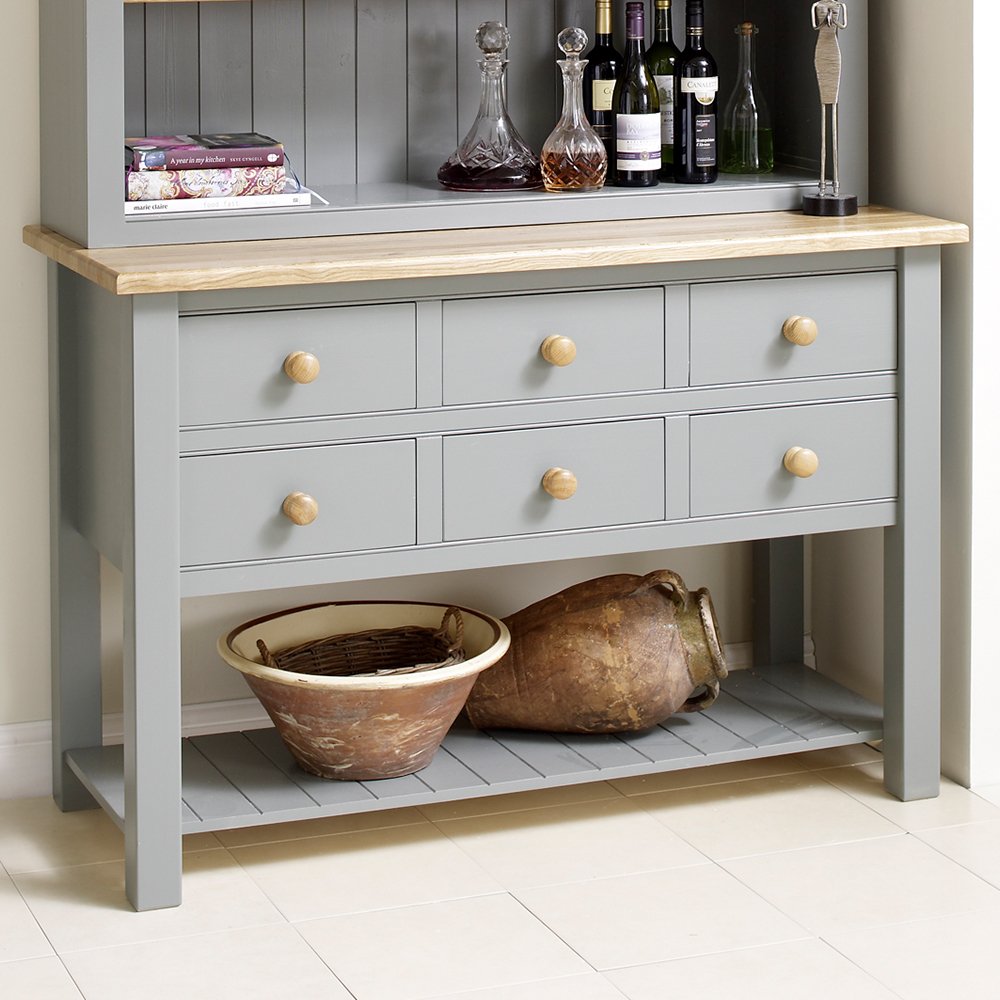 Millbrook Open Base Dresser with Shelves | Painted Furniture Co